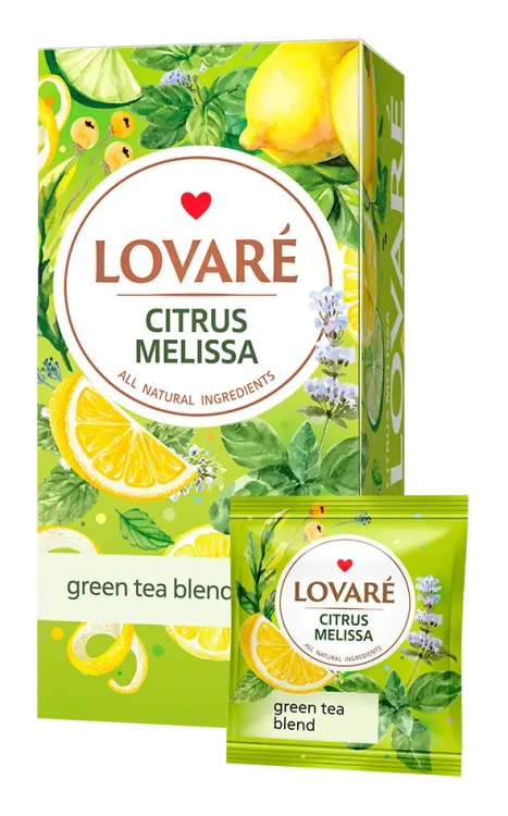 Lovare Citrus Melissa - herbata ziołowa (24 saszetki)