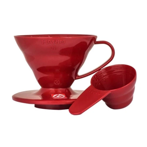 Plastikowy Dripper Hario V60-01 - Czerwony