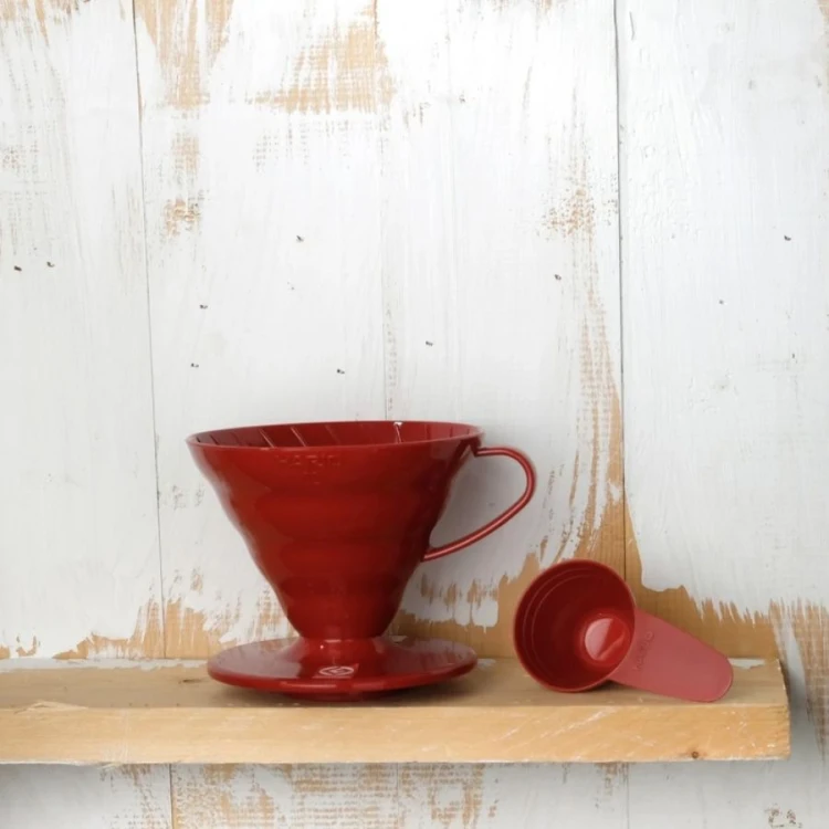 Plastikowy Dripper Hario V60-01 - Czerwony
