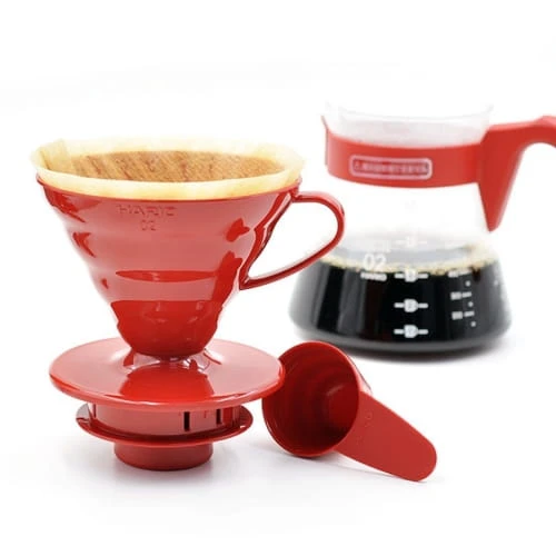 Plastikowy Dripper Hario V60-01 - Czerwony