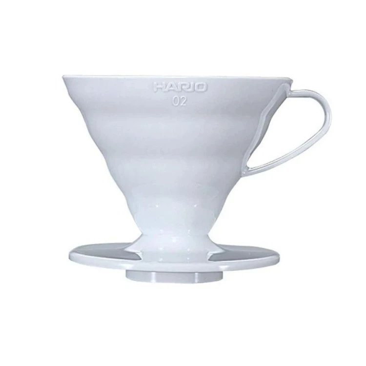 Plastikowy Dripper z miarką Hario V60-02 - Biały