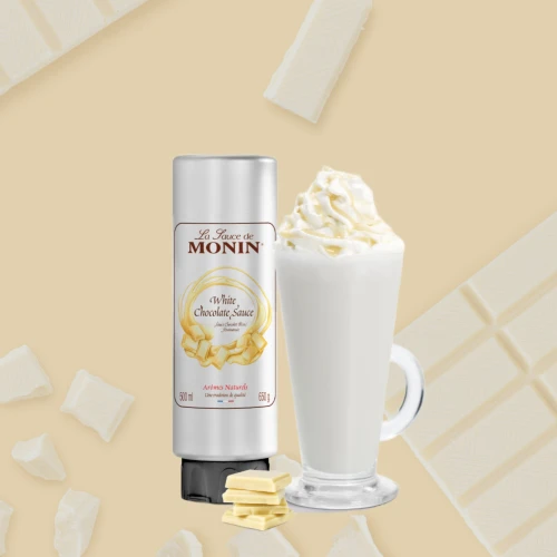 White Chocolate Monin - Sos Biała Czekolada 0,5l 2.webp