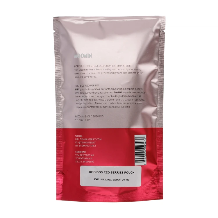 Moomin Rooibos Red Berries - Opakowanie uzupełniające - herbata owocowa 100g