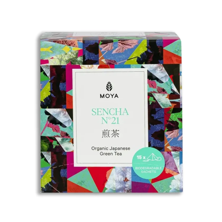 Moya Organiczna Sencha No. 21 - zielona herbata w saszetkach 15 x 1,5g