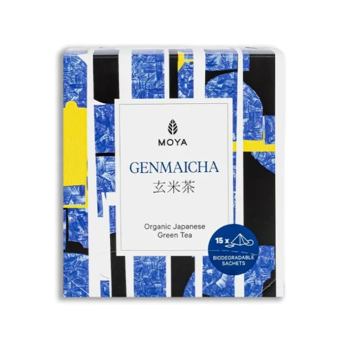 Moya Organiczna Genmaicha - zielona herbata w saszetkach 15 x 1,5g