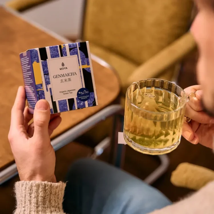 Moya Organiczna Genmaicha - zielona herbata w saszetkach 15 x 1,5g