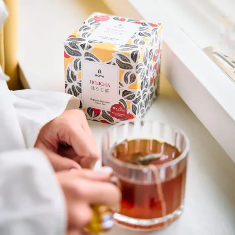 Moya Organiczna Hojicha - zielona herbata w saszetkach 15 x 1,5g