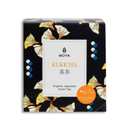 Moya Organiczna Kukicha - zielona herbata w saszetkach 15 x 1,5g