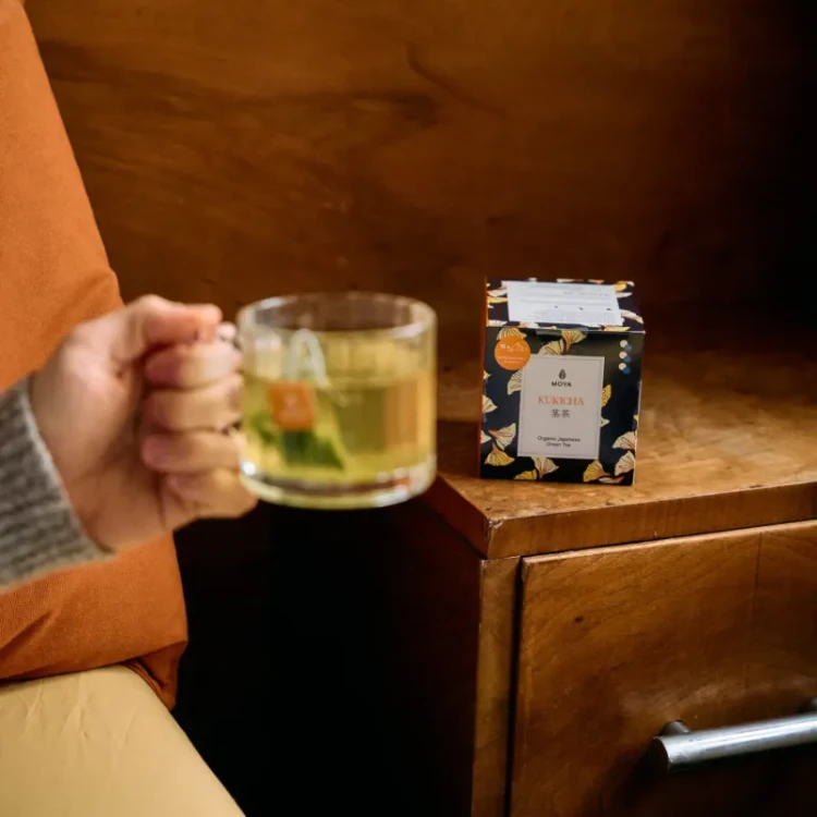 Moya Organiczna Kukicha - zielona herbata w saszetkach 15 x 1,5g
