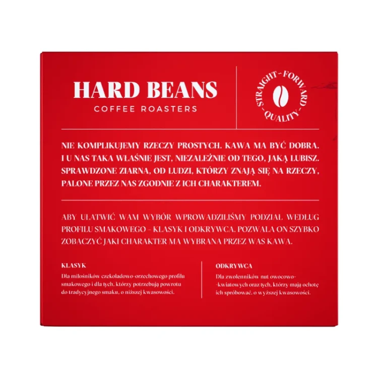 Hard Beans Polska Parzucha Espresso - kawa ziarnista 250g