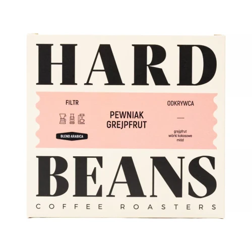 Hard Beans Pewniak Grejpfrut Filter - kawa ziarnista 250g