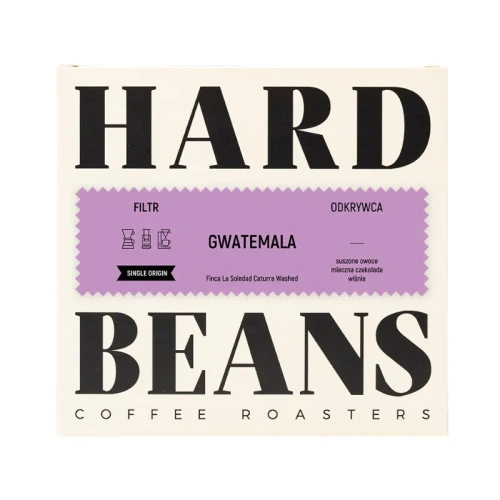 Hard Beans Gwatemala Finca La Soledad Caturra Washed Filter - kawa ziarnista 250g