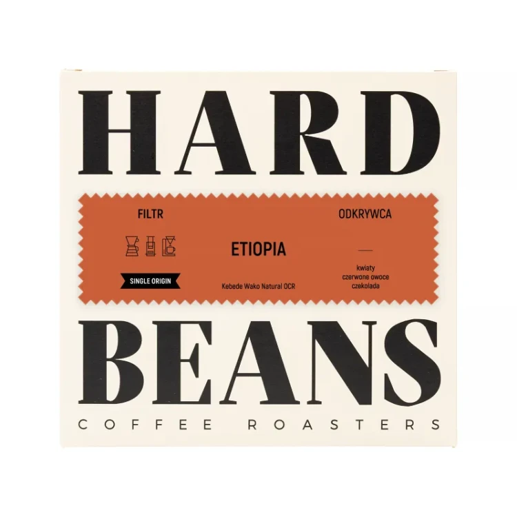Hard Beans Etiopia Kebede Wako Natural OCR Filter - kawa ziarnista 250g