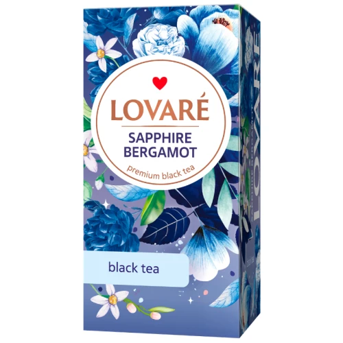 Lovare Sapphire Bergamot Tea - herbata czarna (24 saszetki).webp