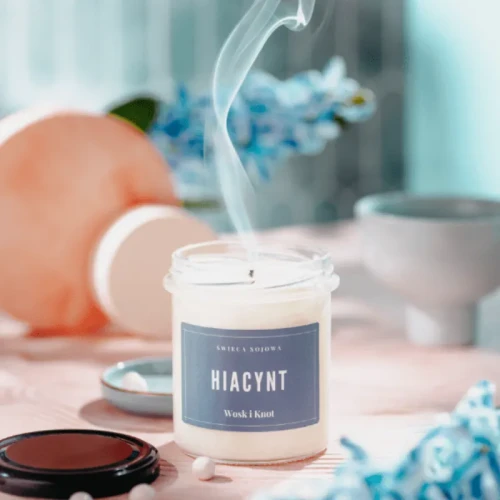 Świeczka sojowa Hiacynt - Wosk i Knot