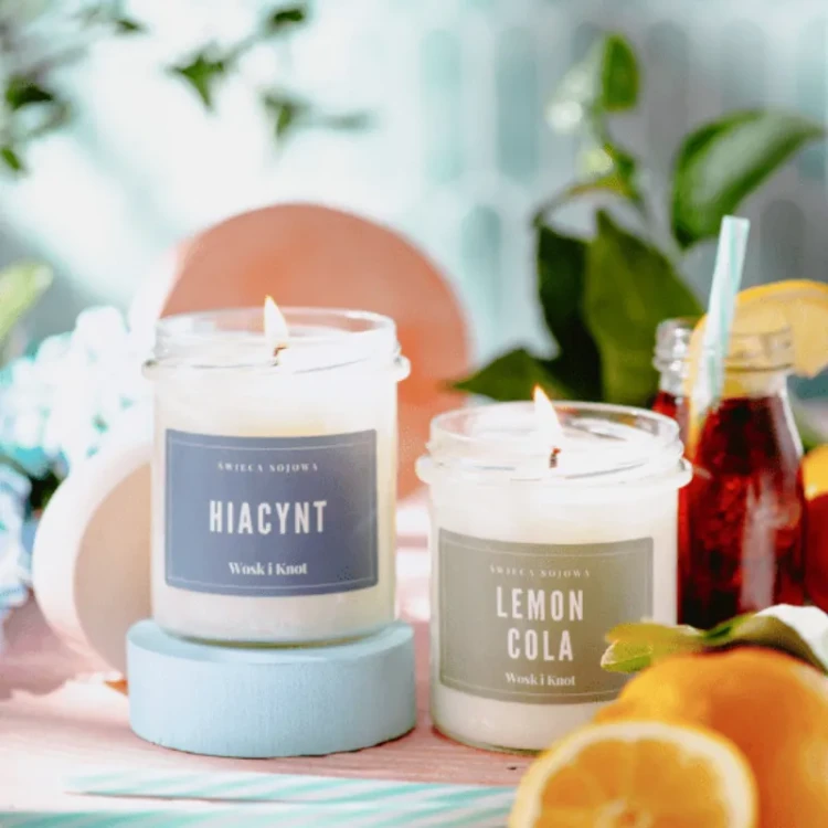 Świeczka sojowa Hiacynt - Wosk i Knot