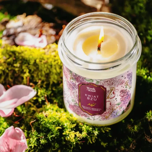 Świeczka sojowa Kwiat Bzu - Wosk i Knot