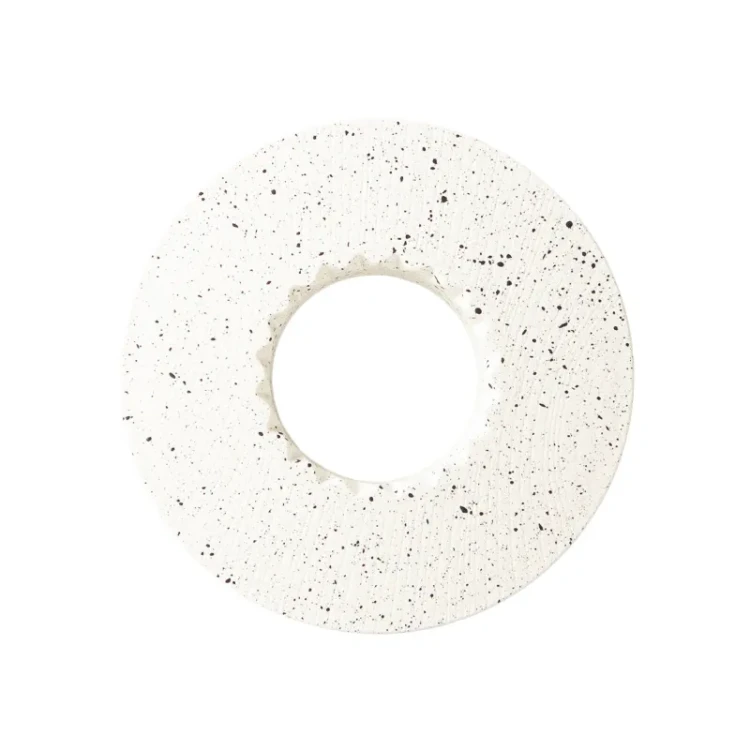 ORIGAMI - Podstawka pod dripper z tworzywa sztucznego i żywicy - biała nakrapiana ze słojami