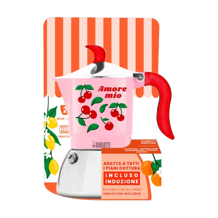Bialetti Fiammetta Induction Fruit Vibes - Kawiarka 2tz - Różowa
