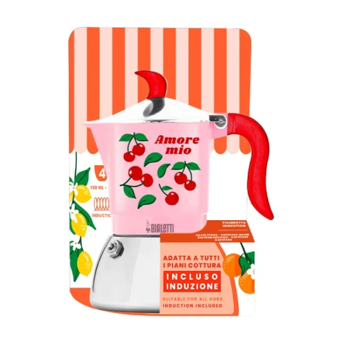 Bialetti Fiammetta Induction Fruit Vibes - Kawiarka 4tz - Różowa