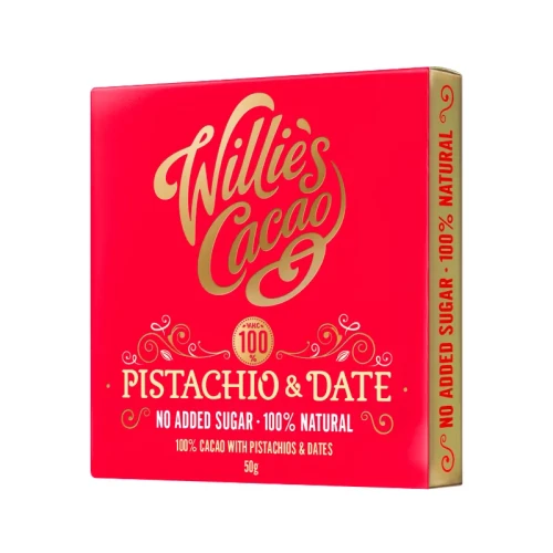 Willie's Cacao Pistachio and Date - Pistacje i daktyle 50g