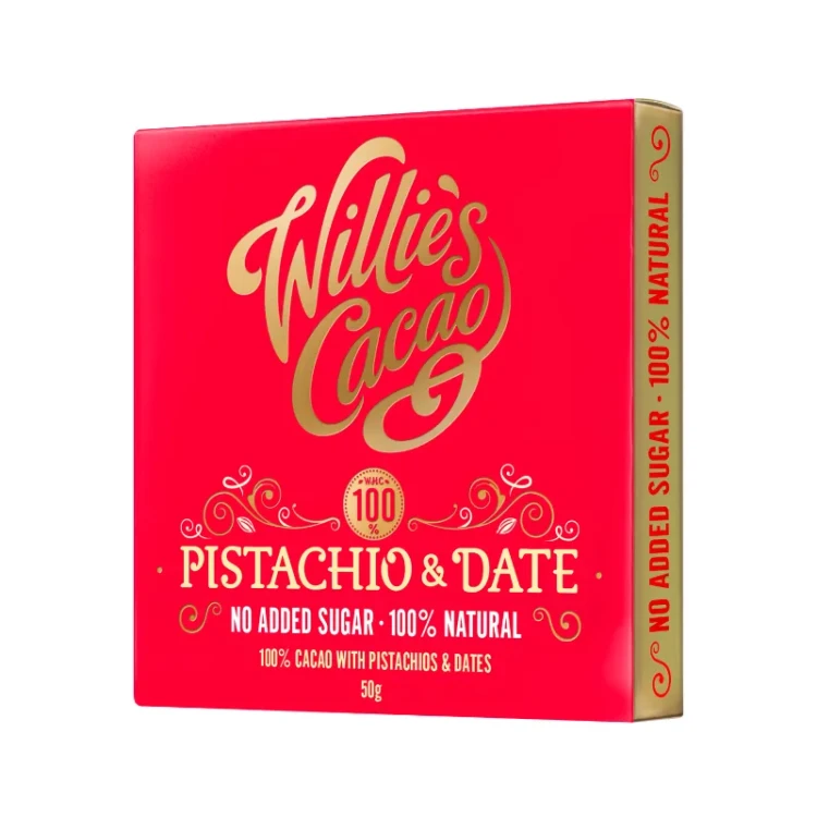 Willie's Cacao Pistachio and Date - Pistacje i daktyle 50g