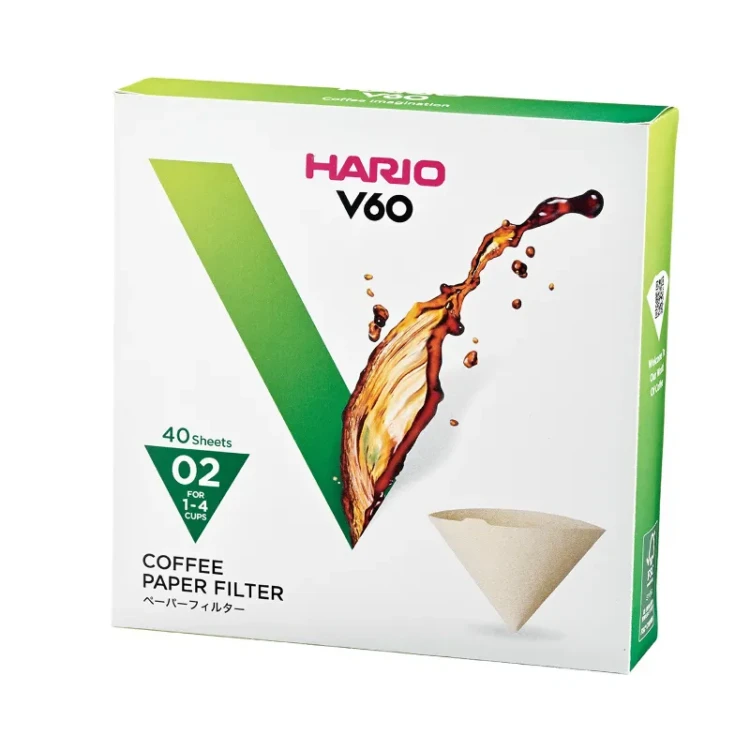 Filtry Papierowe Hario Misarashi Brązowe - V60-02 - Karton 40 sztuk