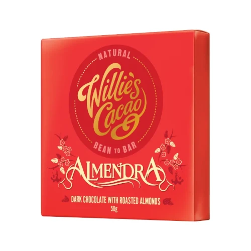 Willie's Cacao Almendra Dark - ciemna czekolada z migdałami 50g