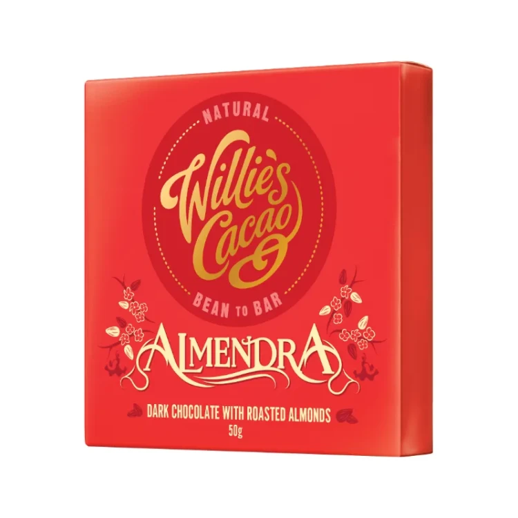 Willie's Cacao Almendra Dark - ciemna czekolada z migdałami 50g