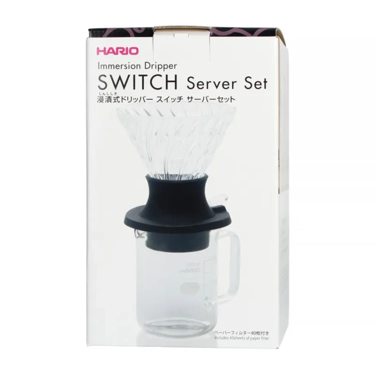 Hario Immersion Switch Server Set - Zestaw Drip V60-02 + Serwer + Filtry