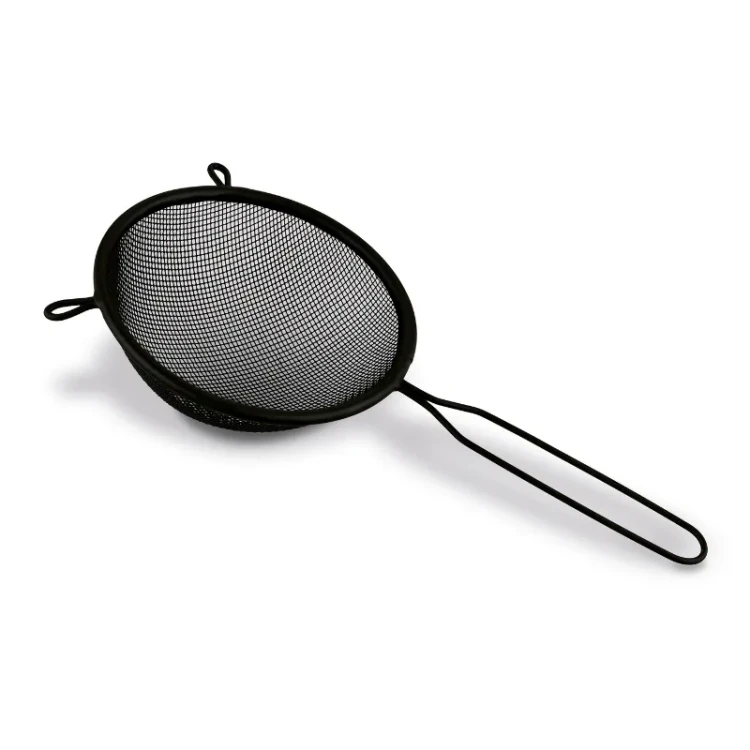Sitko do herbaty matcha ze stali nierdzewnej 12 cm - czarne