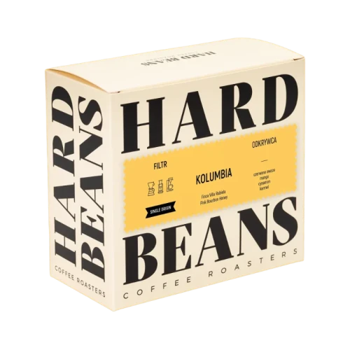 Hard Beans Kolumbia Finca Villa Rubiela Pink Bourbon Honey Filter - kawa ziarnista 250g