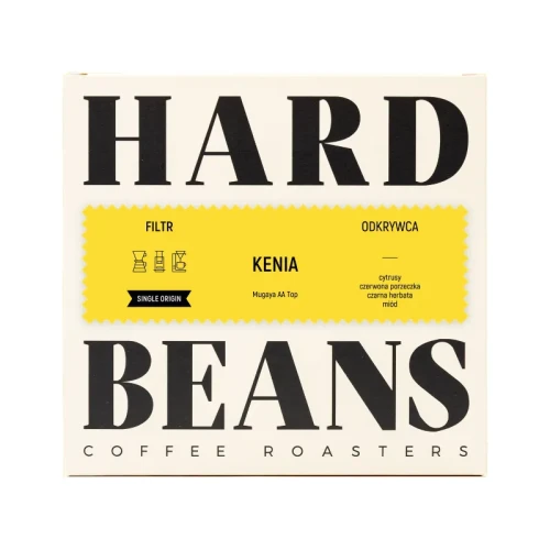 Hard Beans Kenia Mugaya AA Top Filter - kawa ziarnista 250g