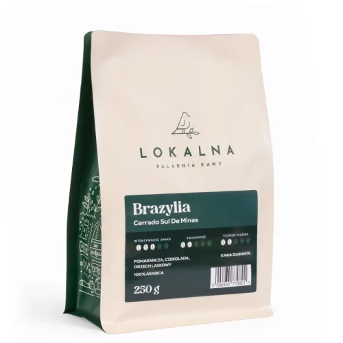 Brazylia Espresso Lokalna Palarnia Kawy - kawa ziarnista 250g