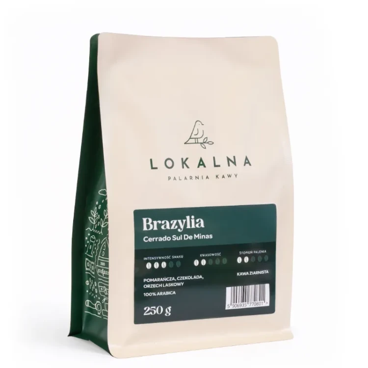 Brazylia Espresso Lokalna Palarnia Kawy - kawa ziarnista 250g