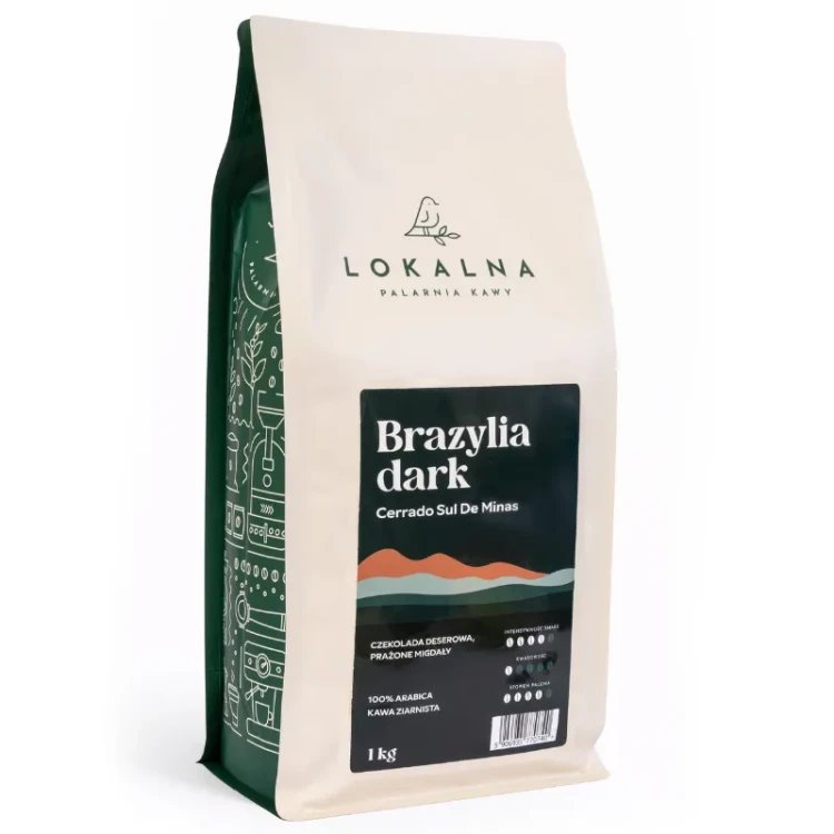 Brazylia Dark Espresso Lokalna Palarnia Kawy - kawa ziarnista 1kg