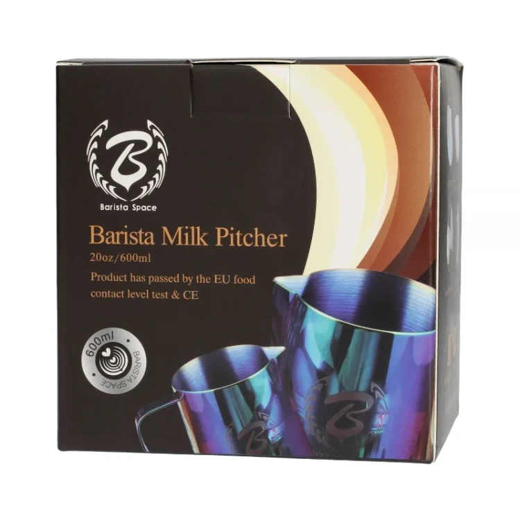 Barista Space - Dzbanek do spieniania mleka Rainbow 600 ml