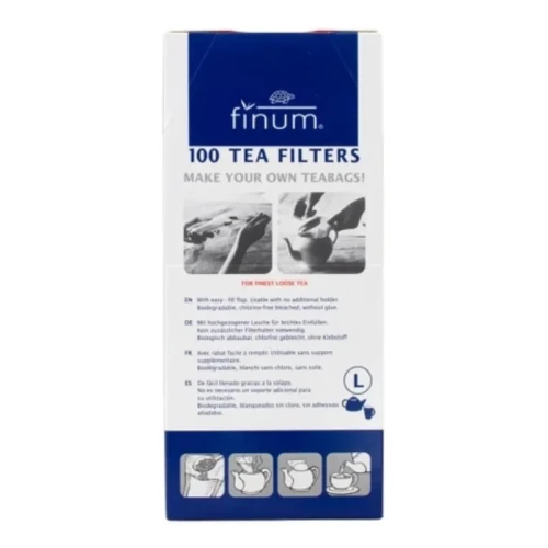 Finum - Papierowe filtry do herbaty - rozmiar L (100 szt)