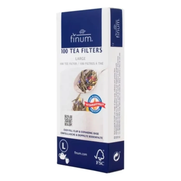 Finum - Papierowe filtry do herbaty - rozmiar L (100 szt)