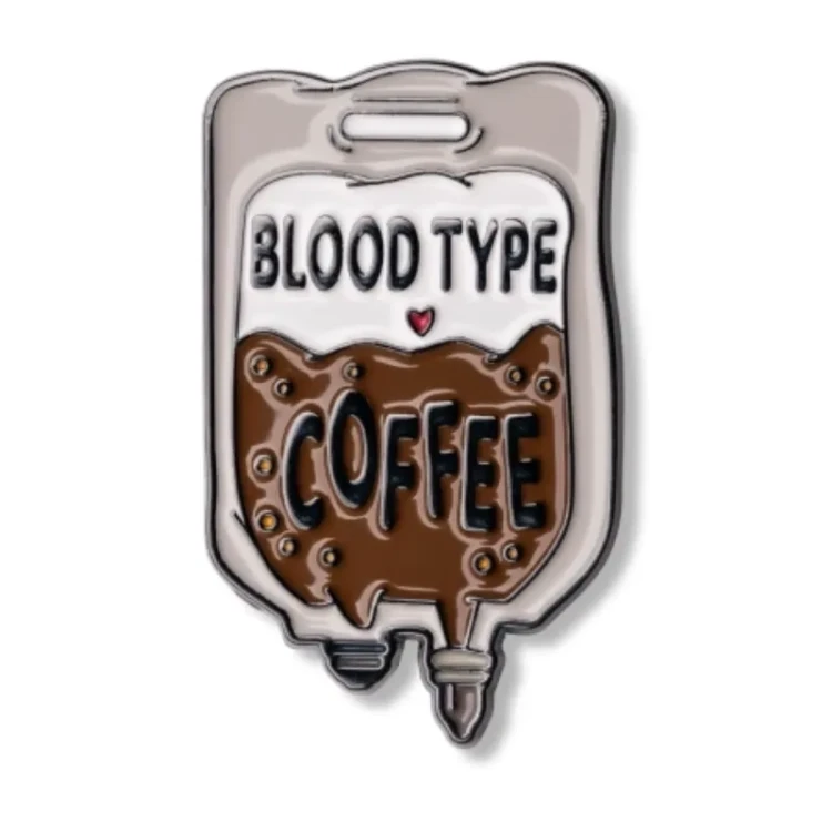 PINSTORY - Pin "Blood type coffee"