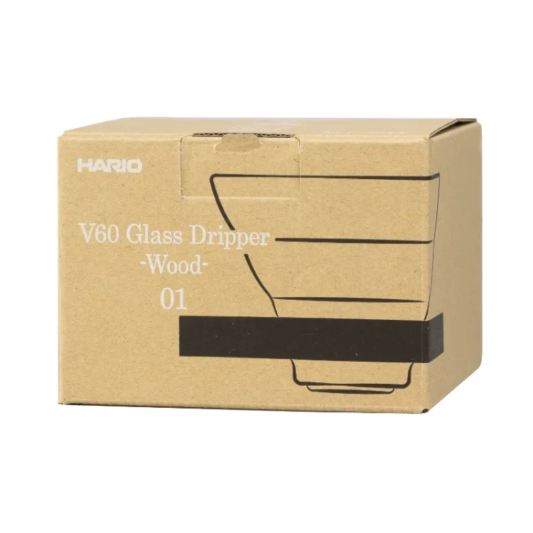 Szklany Drip V60-02 Hario - Olive Wood-
