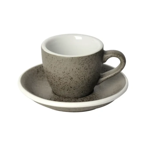 Filiżanka i spodek do Espresso - Loveramics Egg - Granite 80ml