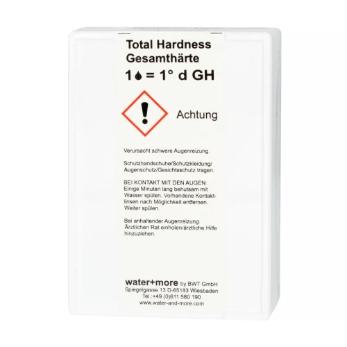 Tester twardości wody Hotbeverage Testkit (twardość ogólna TH i węglanowa CH) - BWT
