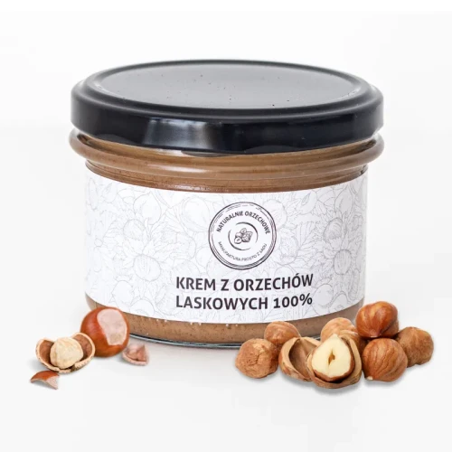 Krem z orzechów laskowych 100% 180g - Naturalnie Orzechowe