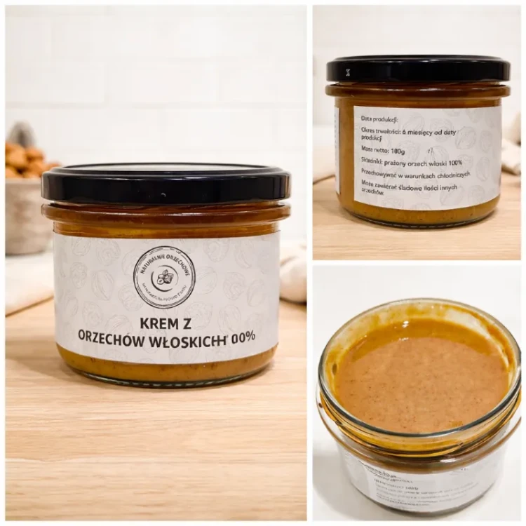Krem z orzechów włoskich 100% 180g - Naturalnie Orzechowe