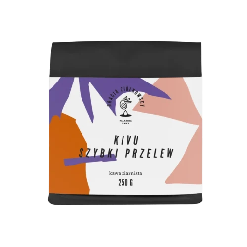 Bracia Ziółkowscy Kivu Szybki Przelew - kawa ziarnista 250g