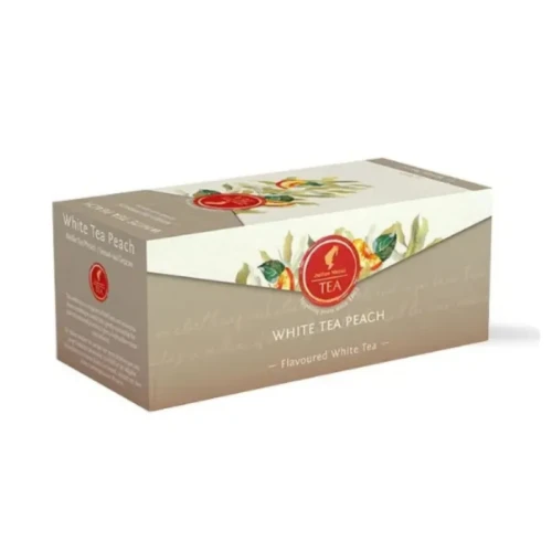 Julius Meinl White Tea Peach - herbata biała (25 saszetek)