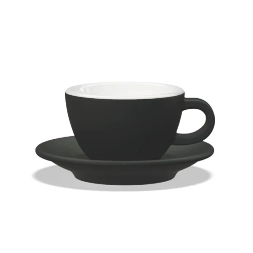 Club House Filiżanka do cappuccino Tulipano - Czarny Mat 210ml