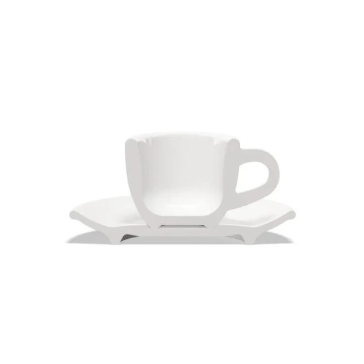 Club House Filiżanka do espresso Tulipano - Biała 70ml