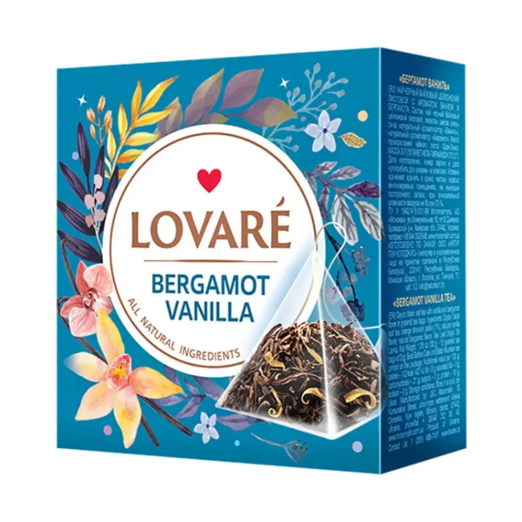 Lovare Bergamot Vanilla - herbata w piramidkach (15 piramidek)